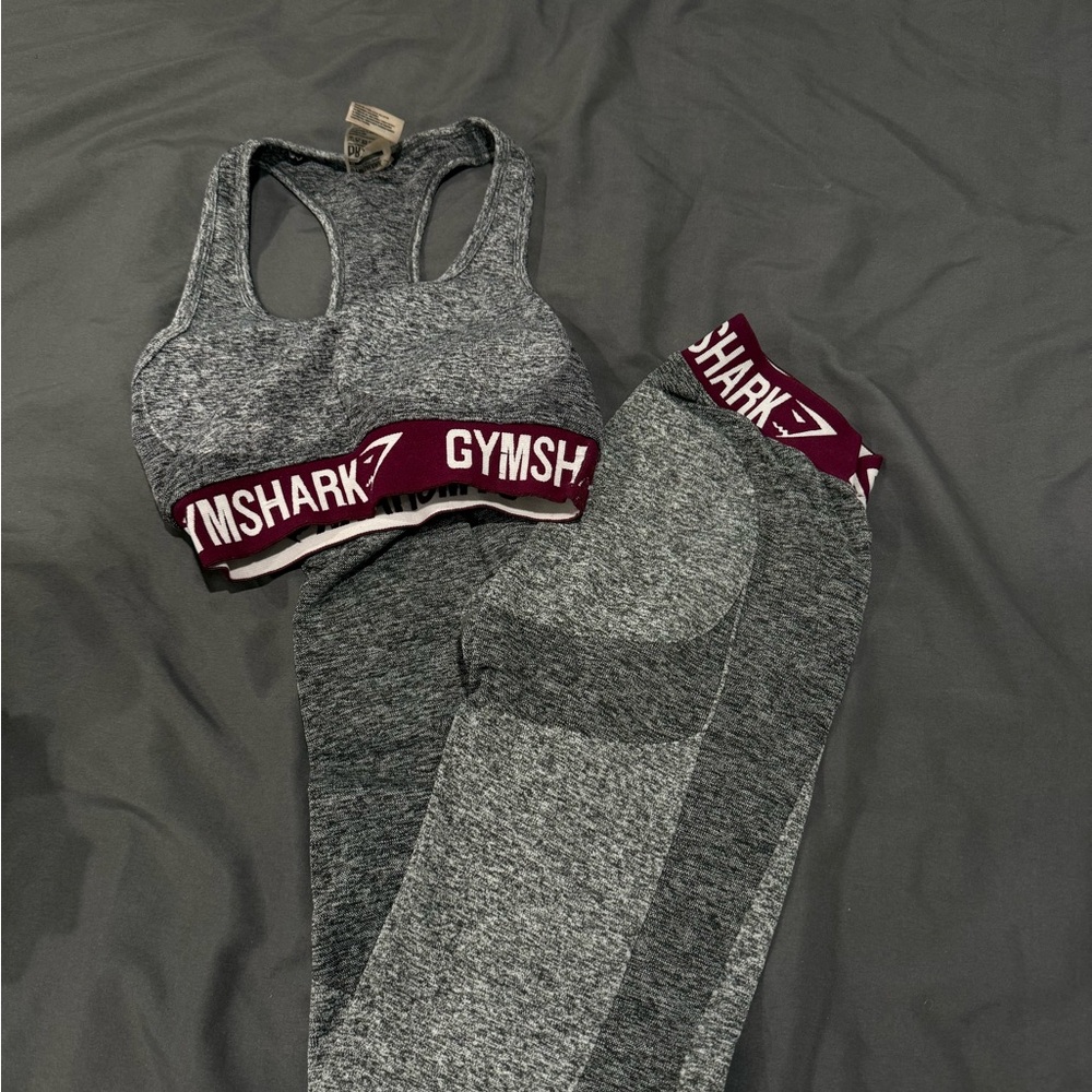 Gymshark Gray Sports Bra and Leggings Set